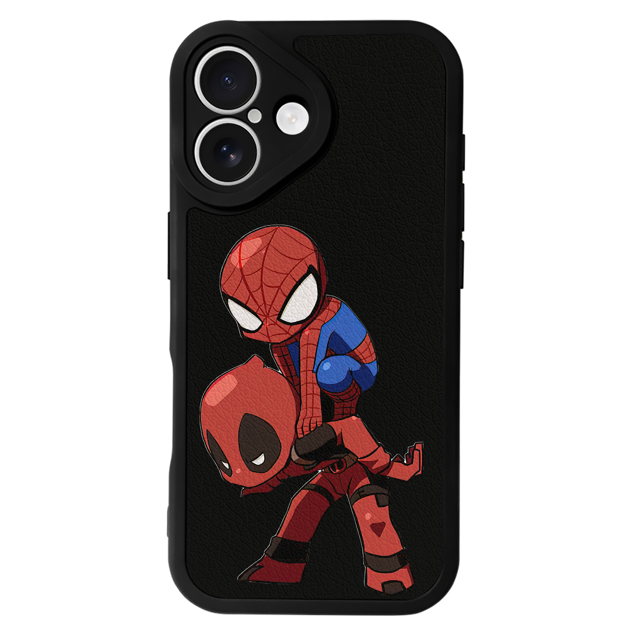 （画像用） Deadpool デッドプール 【iPhone 16シリーズ対応】シリコンスマホケース（レザー調） 材質：シリコン
